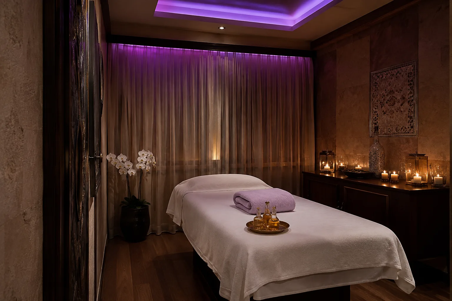Masaj odasının genel görünümü — Lila Spa, Güngören misafirlerine hizmet veren salon